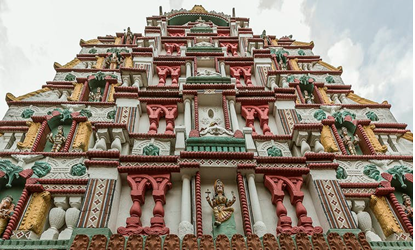 Temple entrance and gopuram